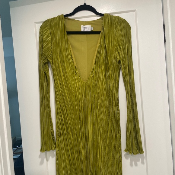 Hello Molly Besties Meet Mini Dress XS in Olive - Picture 5 of 12